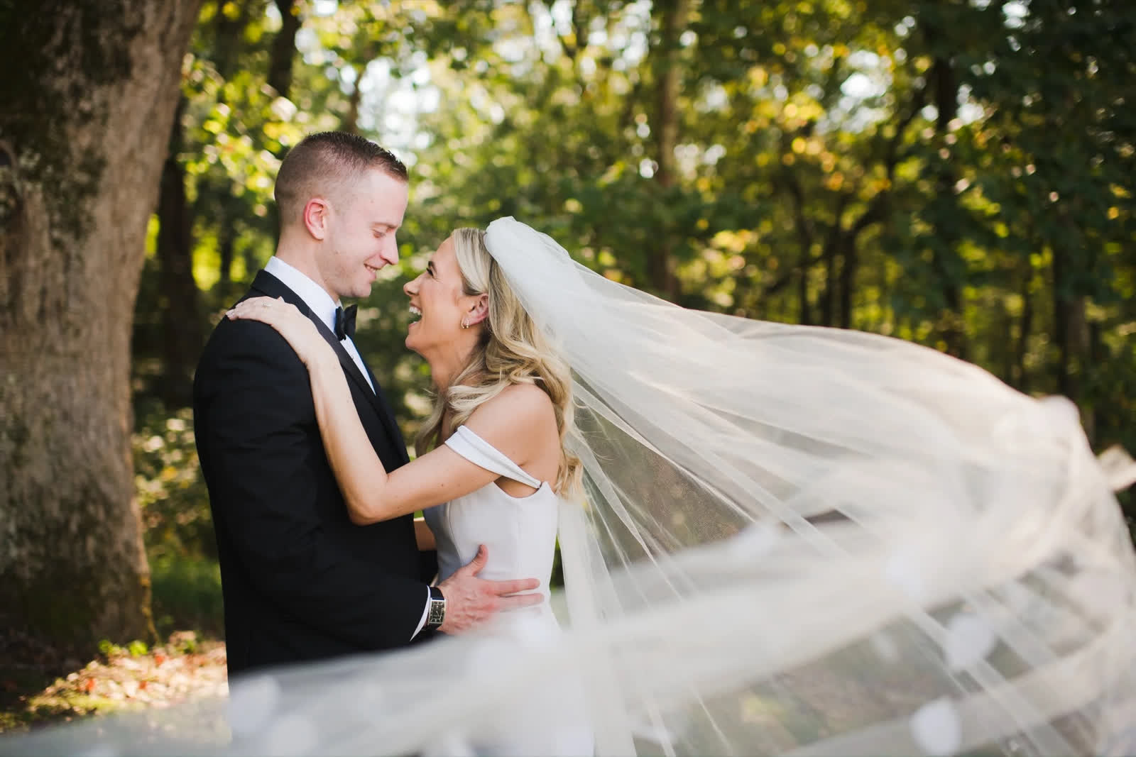 Bridal veil portrait from his portfolio.