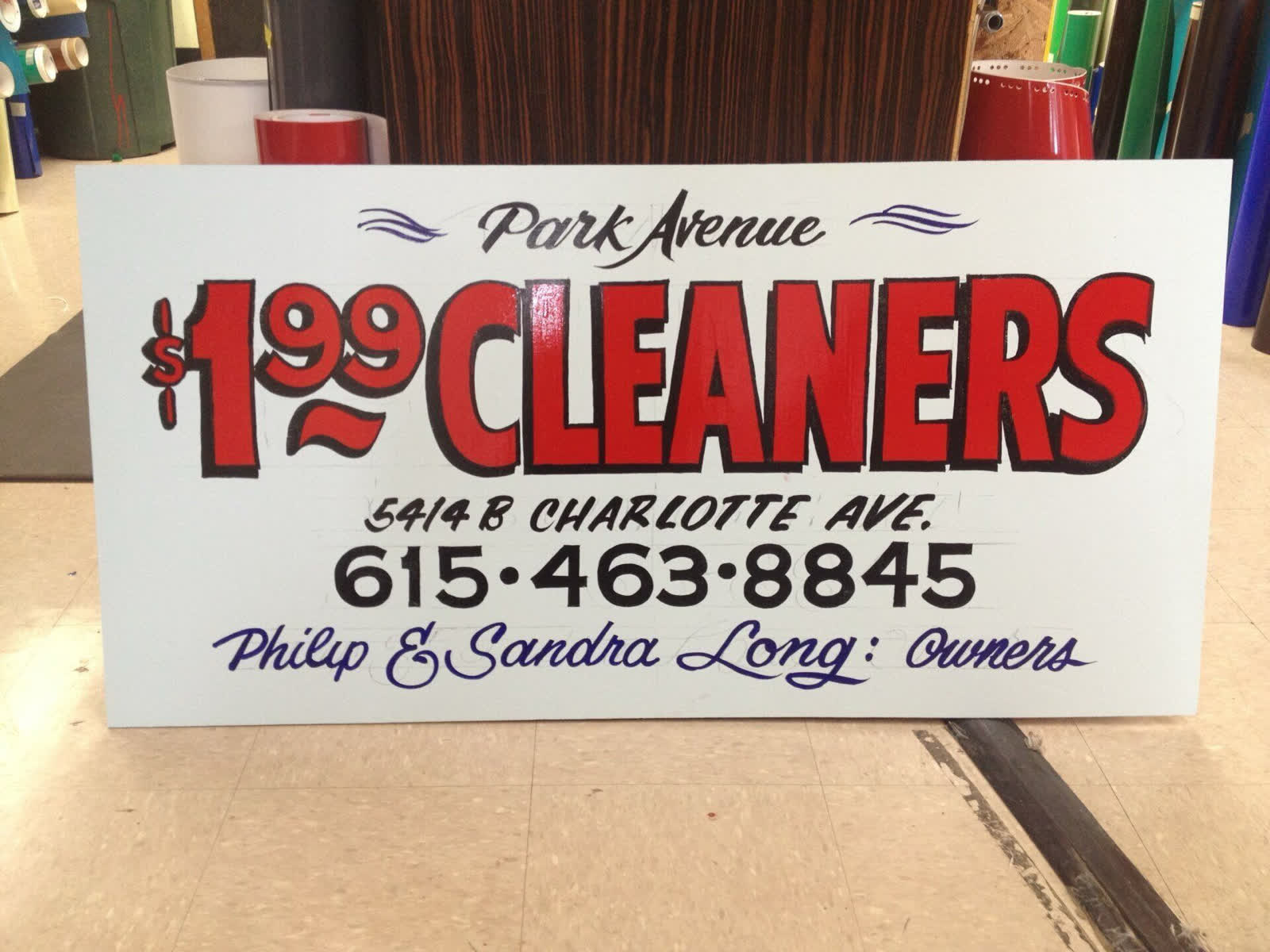 Project-gallery photo of a storefront sign