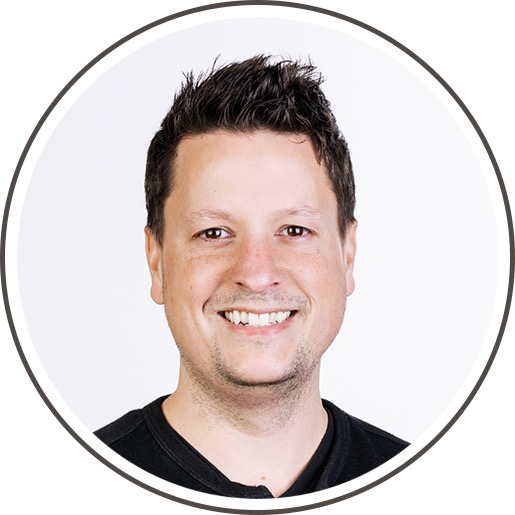 Round headshot of team lead Garrett Locklear