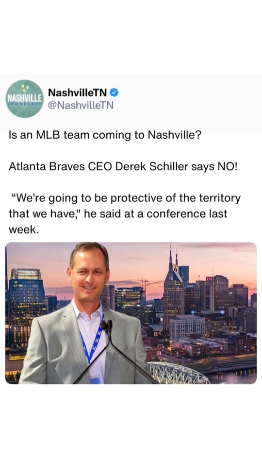Our post on the Braves and a Major League team for Nashville
