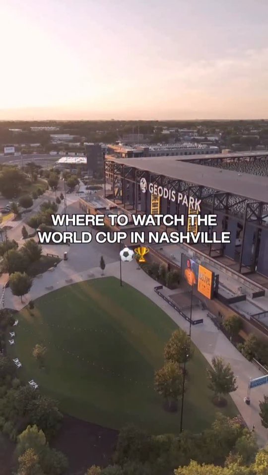 GEODIS Park from the air at sunset